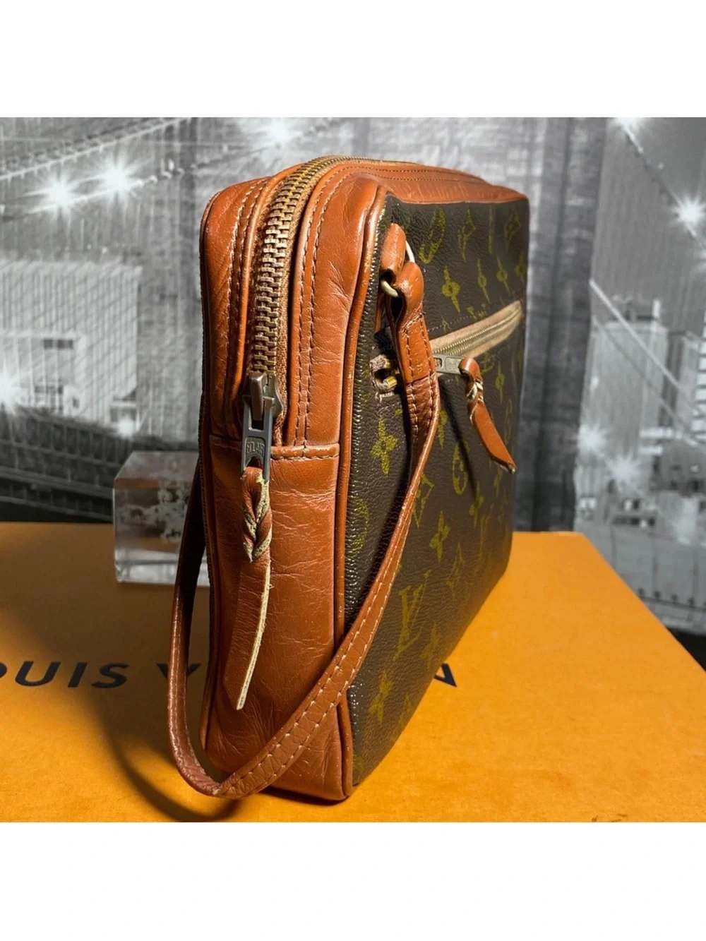 Authentic Louis Vuitton Monogram Pochette Sport PM Clutch
